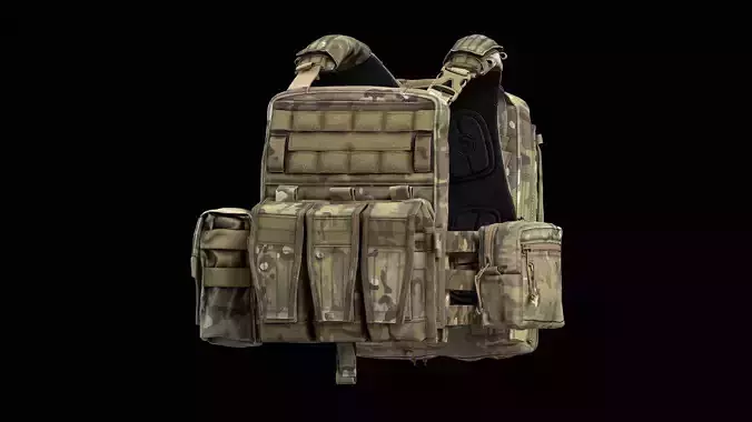 Crye Precision AVS V3 Low-poly 3D model