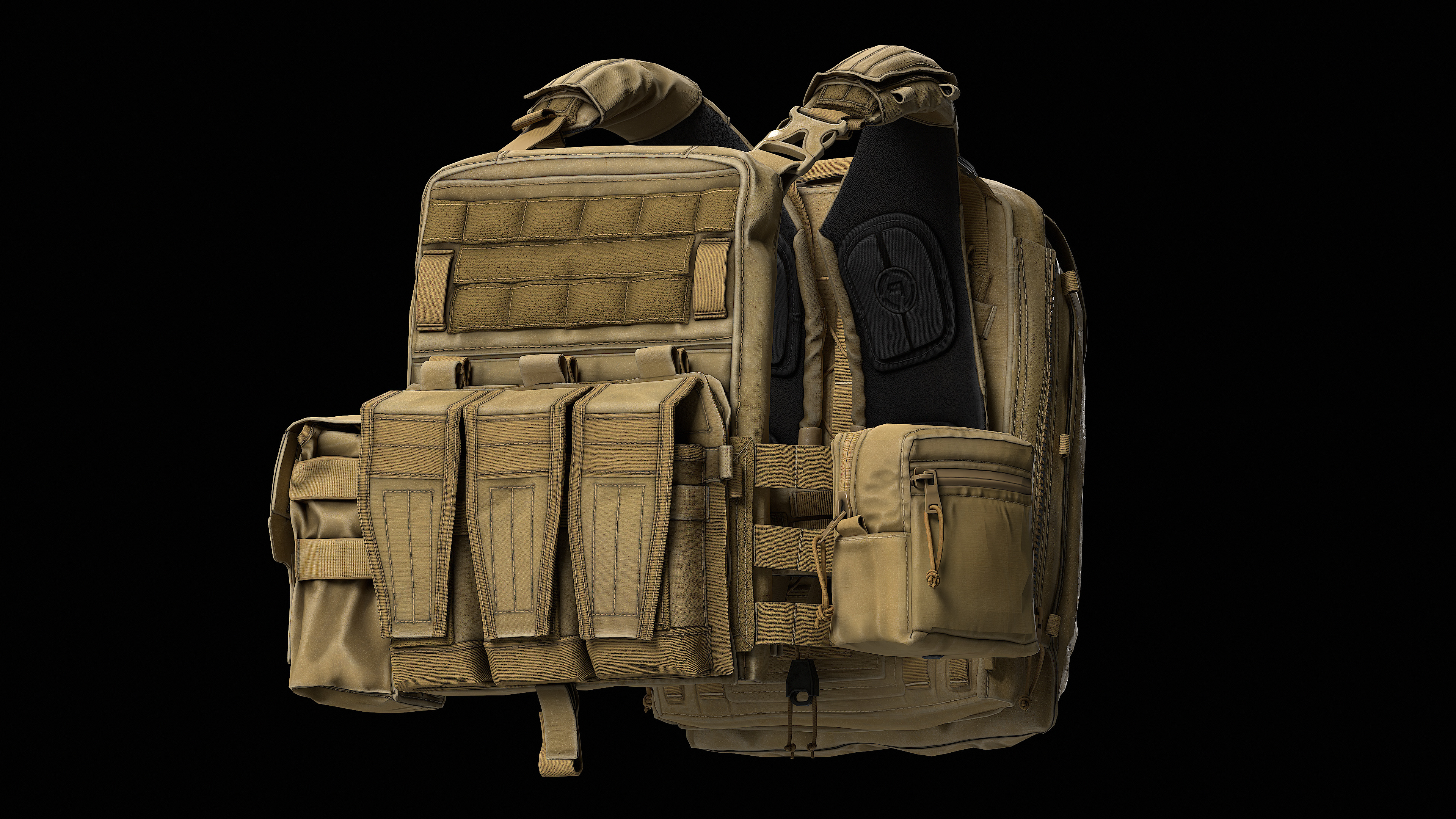 Crye Precision AVS V3 Low-poly 3D model_7