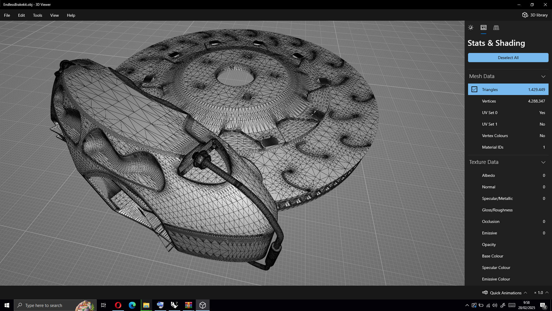 Endless Mono 4R Brake Kit Low-poly 3D model_20