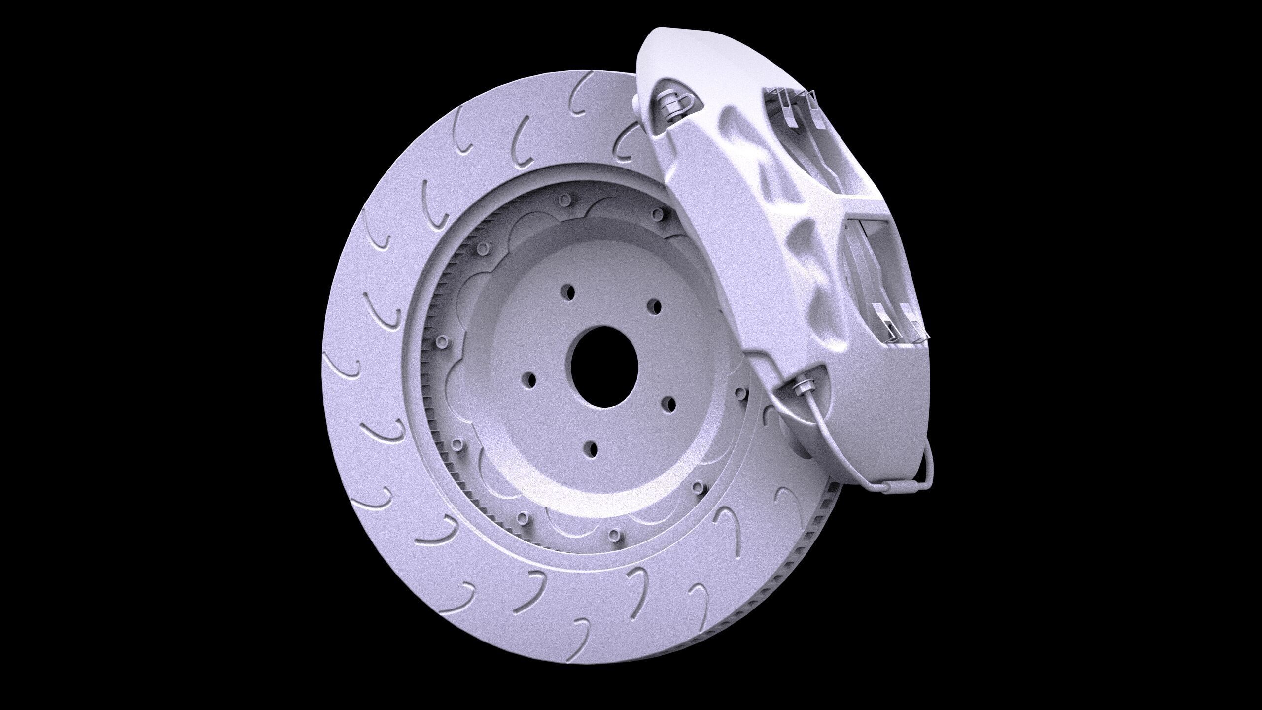 Endless Mono 4R Brake Kit Low-poly 3D model_11