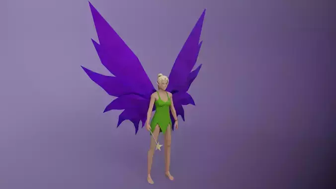 Magical Forest  Small winged creature Fantasy Flying  fairy  3D model
