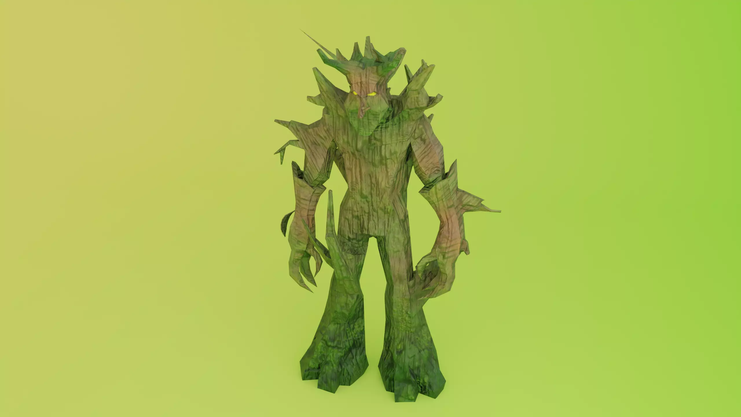 Wild Forest spirit Guardian of the woods Woodland keeper Low-poly 3D model