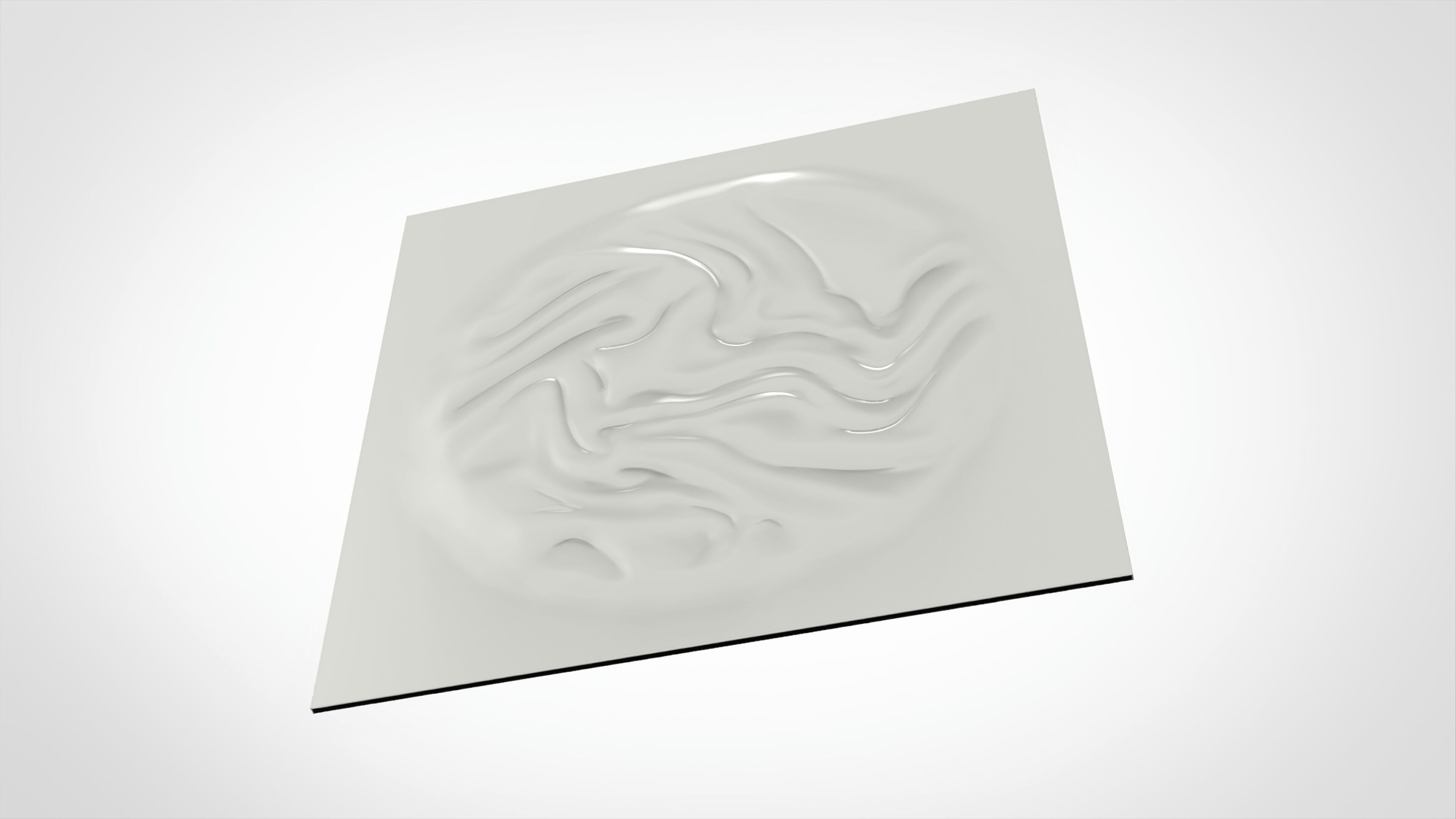 3D WALL PANEL CNC RELIEF ORGANIC SEAMLESS DESIGN 3D print model_4