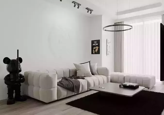 3D WALL PANEL CNC RELIEF ORGANIC SEAMLESS DESIGN 3D print model