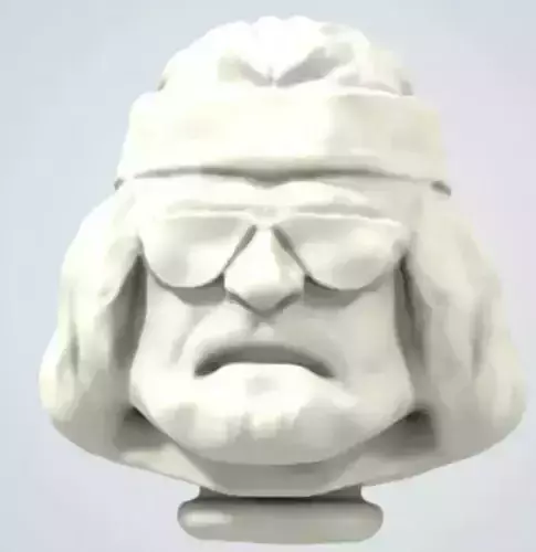 LJN MACHO MAN PROTOTYPE HEAD WWF RECREATION