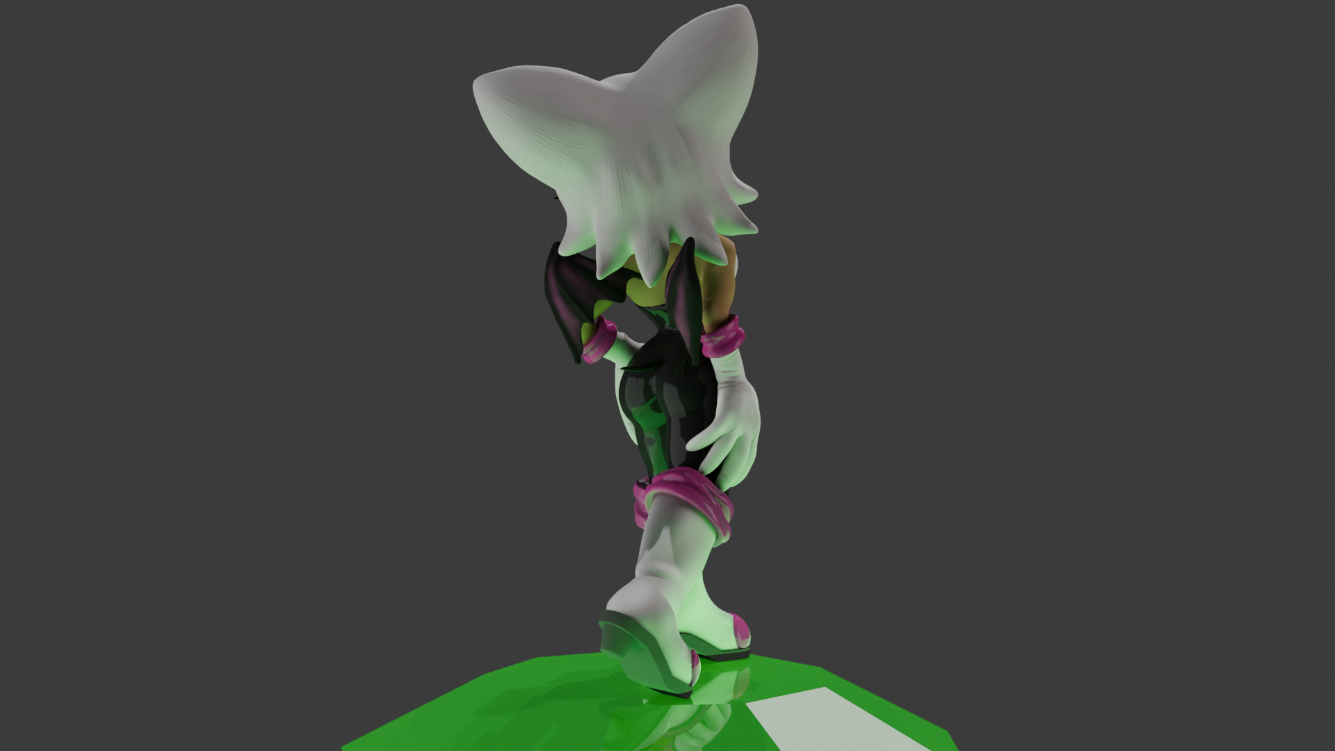 Rouge the Bat Statue 3D print model_2