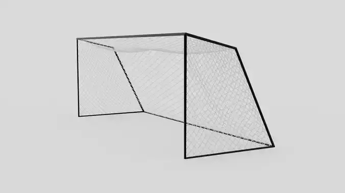  Soccer Football Goal Post B Low-poly 3D model