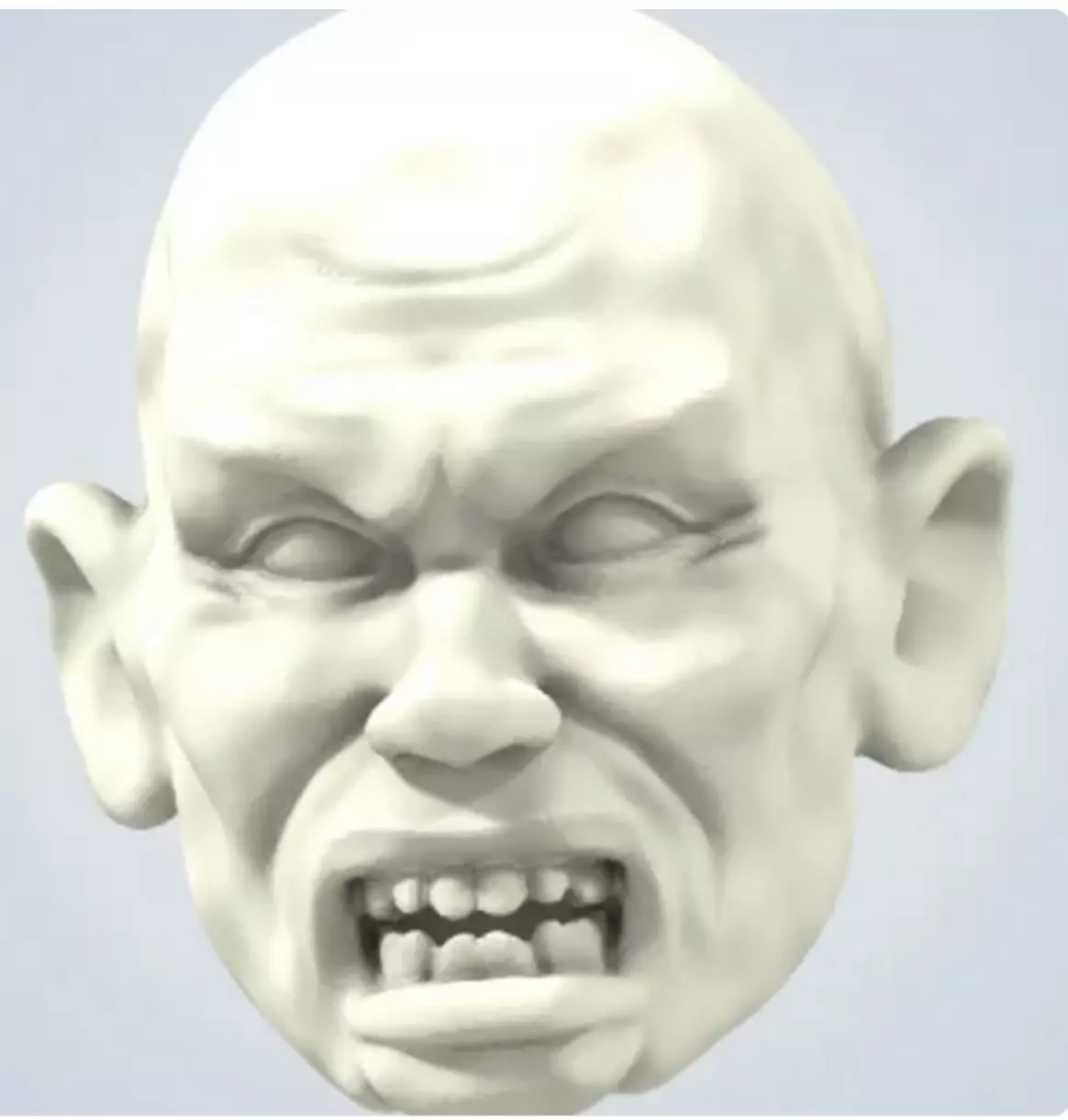 Monster Face Kamala Harris  3D print model_0