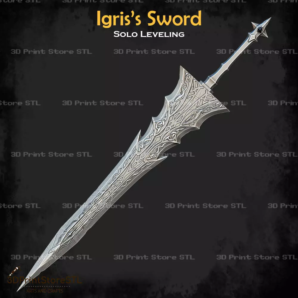 Igris Sword Cosplay Solo Leveling - STL File 3D print model_0