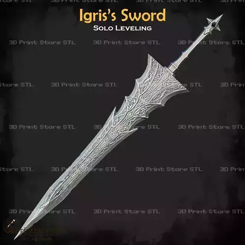 Igris Sword Cosplay Solo Leveling - STL File 3D print model