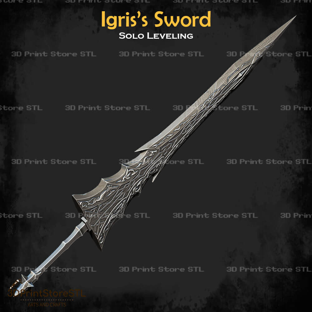 Igris Sword Cosplay Solo Leveling - STL File 3D print model_2