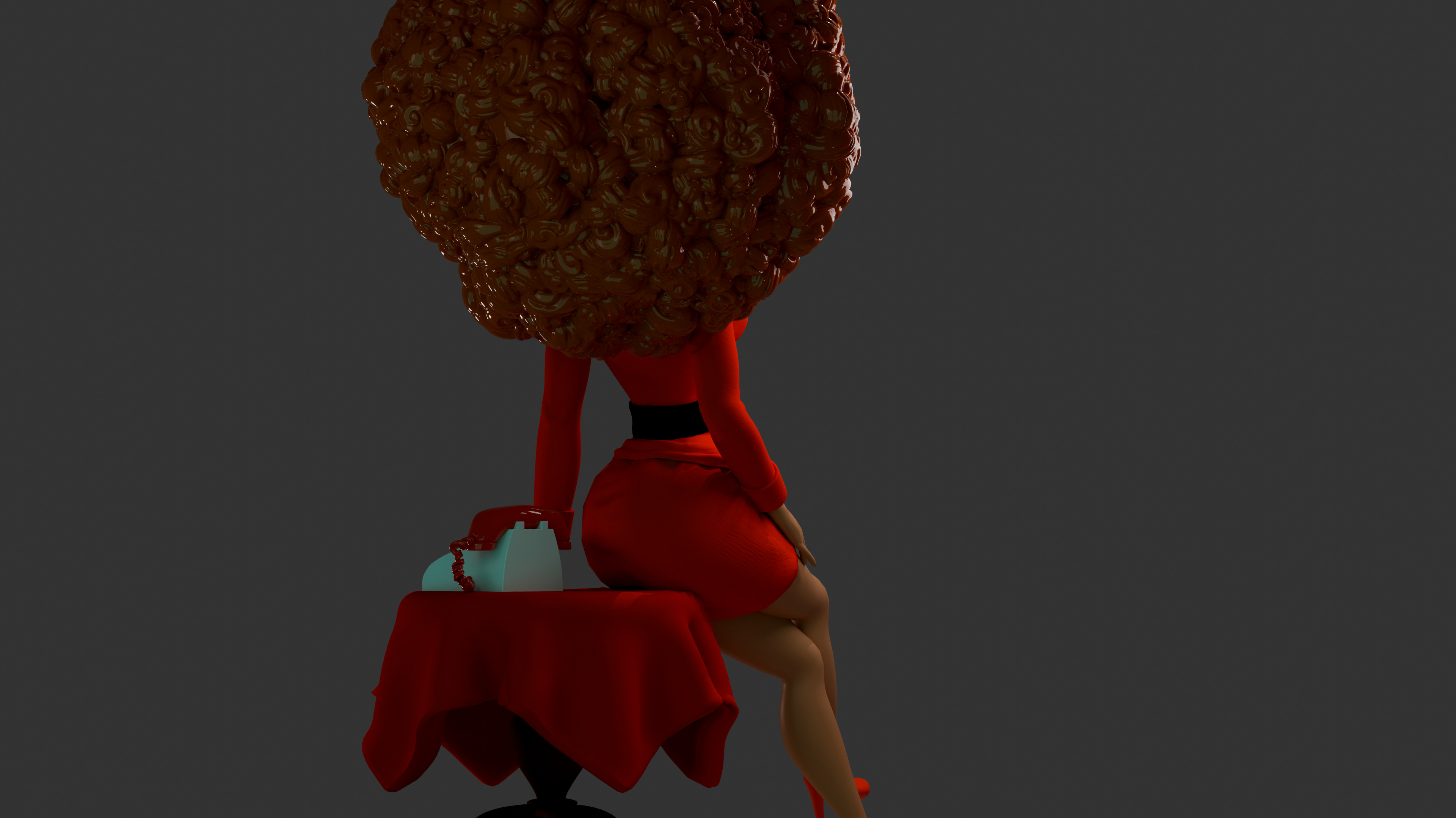 Miss Bellum  3D print model_5