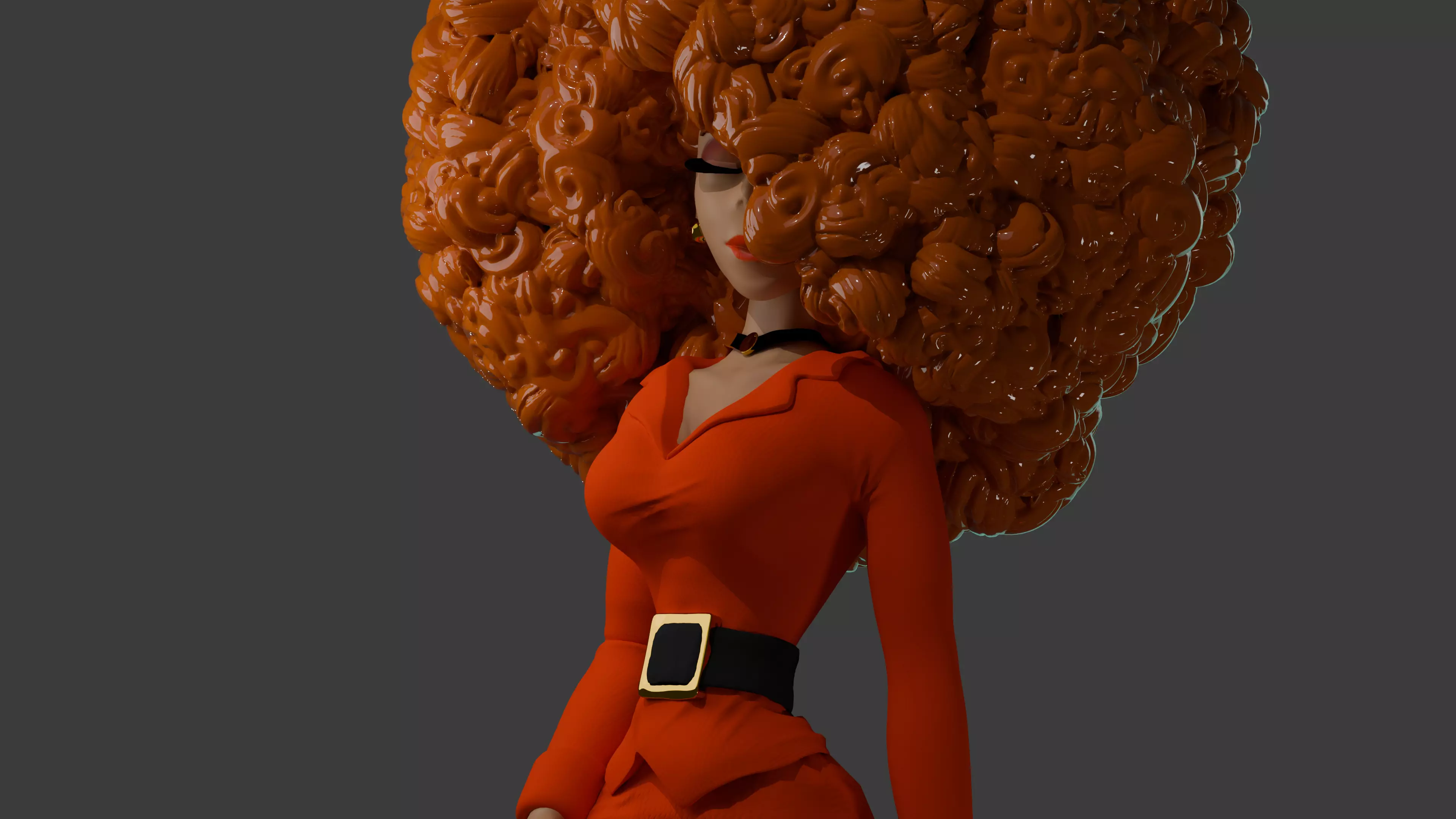 Miss Bellum  3D print model_0