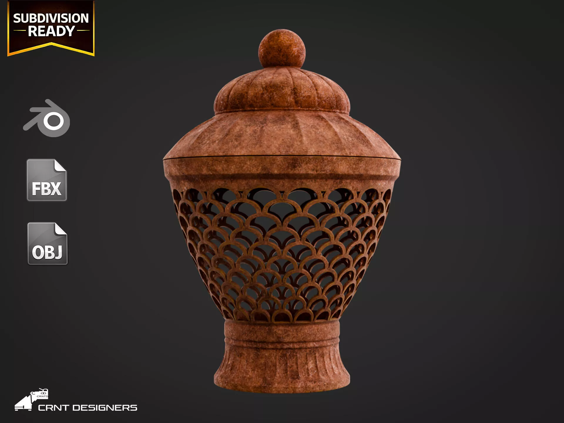 Ceramic Lantern 3D model