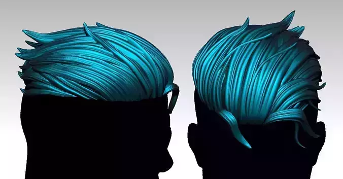 3D Hair style for Man V11 3D print model