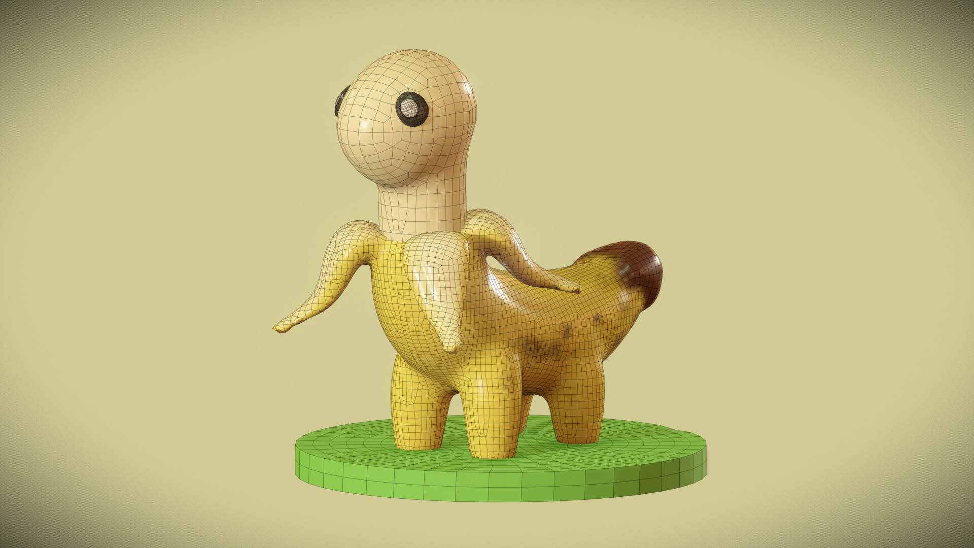 Cute Bananasurus - Banana With Dinosaur 3D model_6