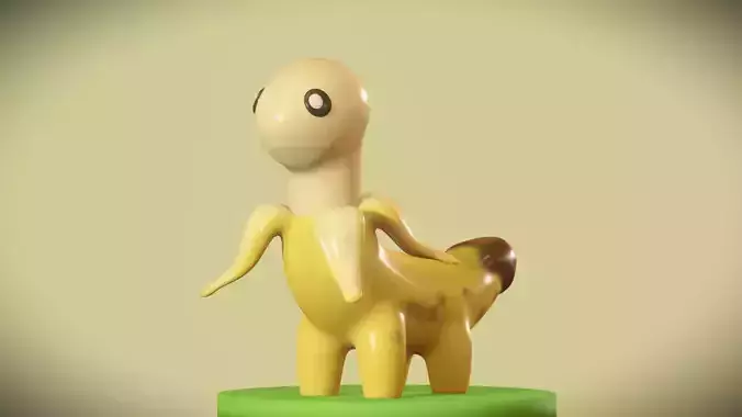Cute Bananasurus - Banana With Dinosaur