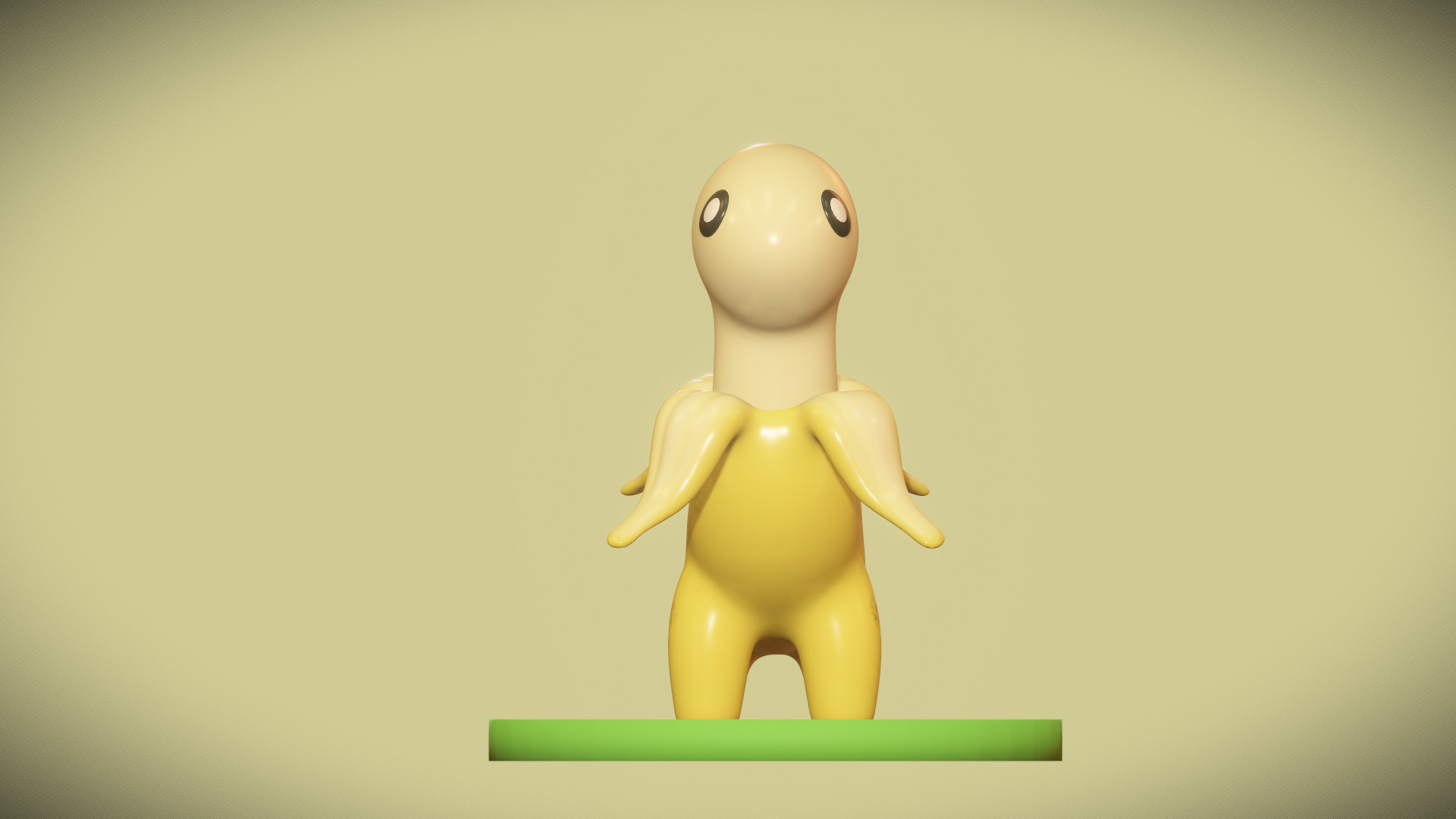 Cute Bananasurus - Banana With Dinosaur 3D model_2