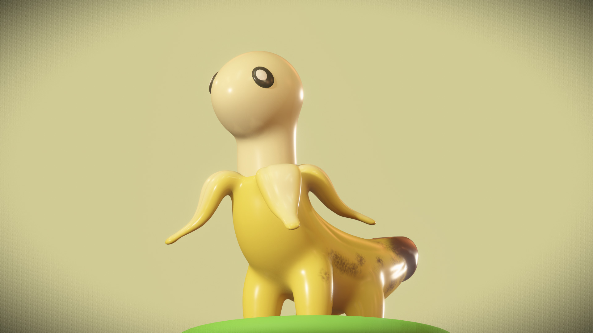 Cute Bananasurus - Banana With Dinosaur 3D model_4