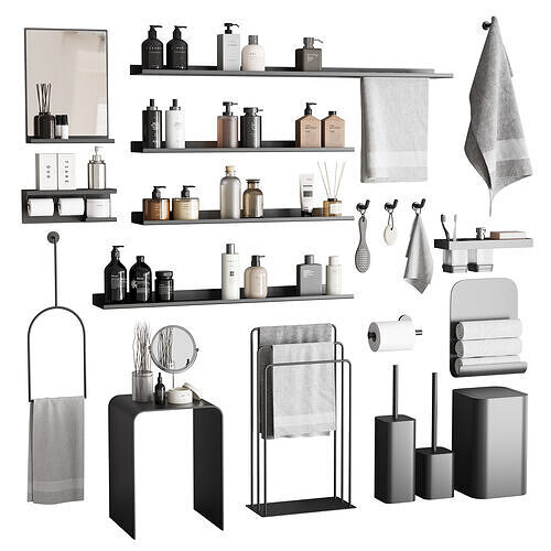 Bathroom Accessories 114 3D model