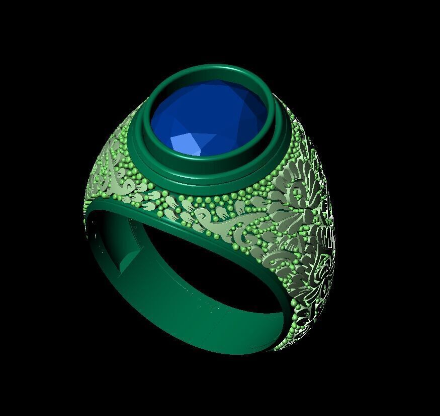 Mens Ring 3D print model_7