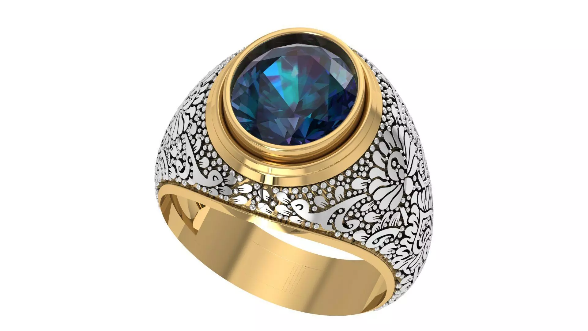 Mens Ring 3D print model_0