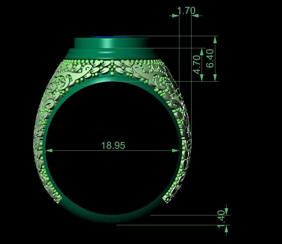 Mens Ring 3D print model_4