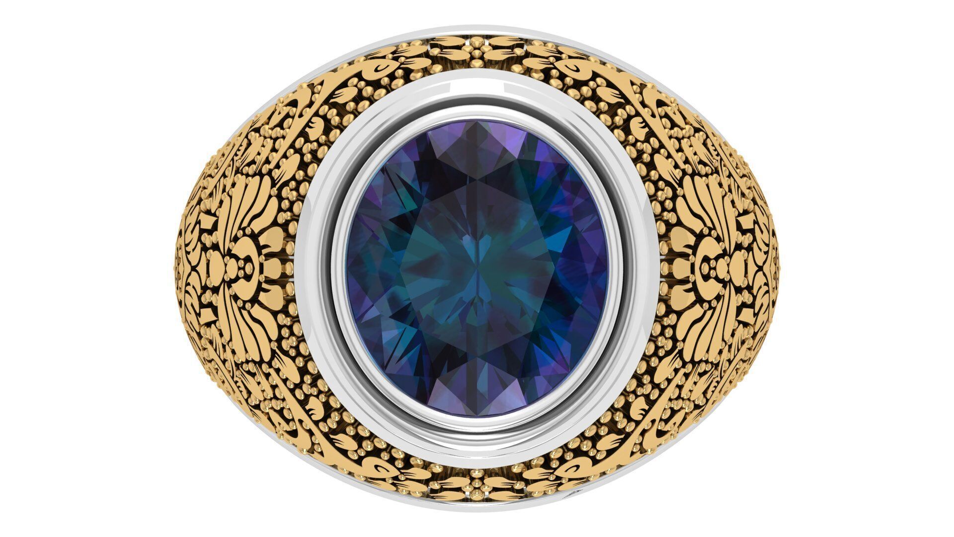 Mens Ring 3D print model_11