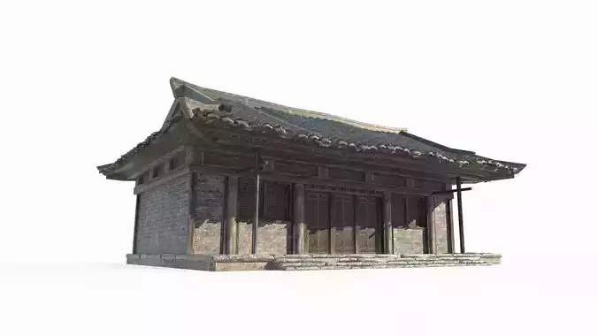 Asian ancient architecture urban houses