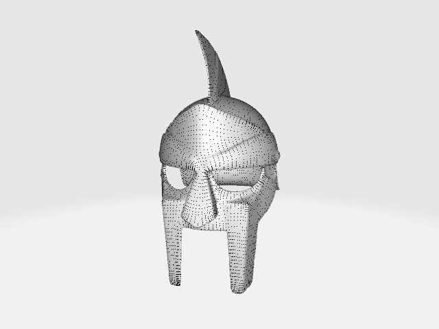 Bronze Spartan Helmet Low-poly 3D model_9