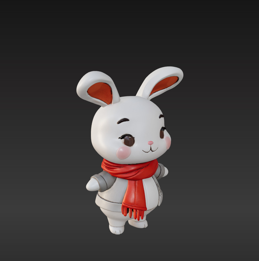 Little Rabbit Free 3D print model_1