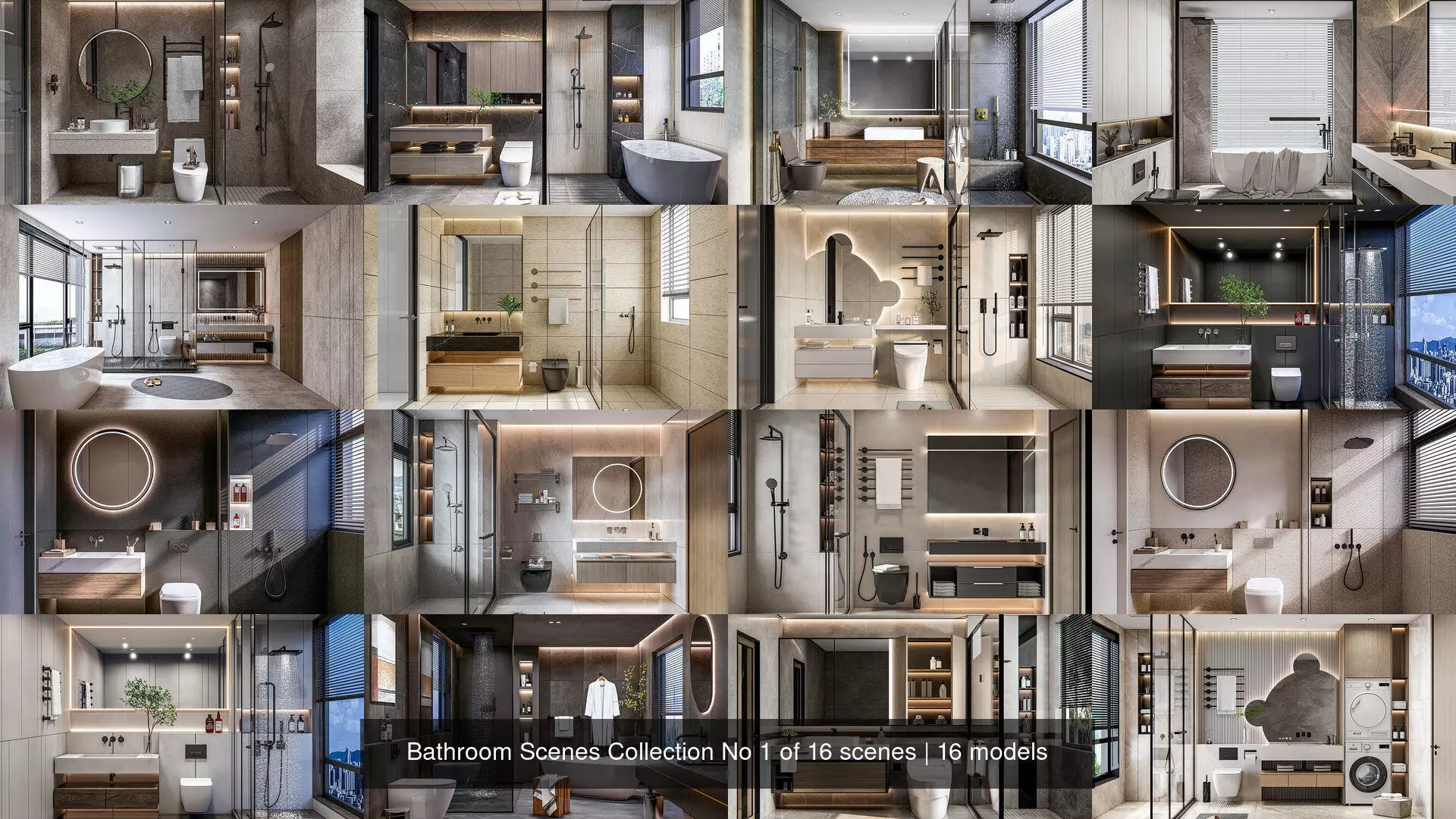 Bathroom Scenes Collection No 1 of 16 scenes _0