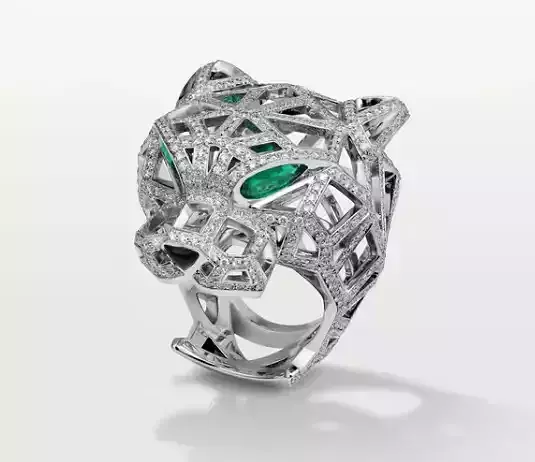 panther ring head panther diamond ring hiphop jewellry