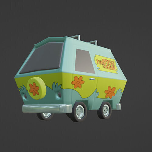 Mystery Machine - Low Poly Low-poly 3D model