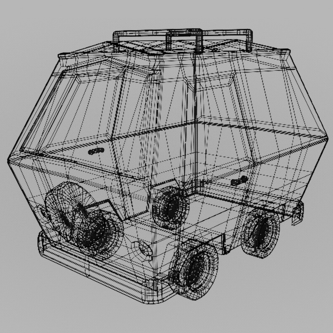 Mystery Machine - Low Poly Low-poly 3D model_3