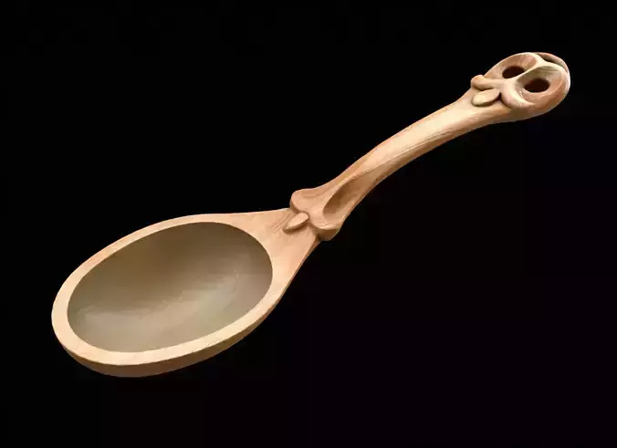 Wooden vintage spoon