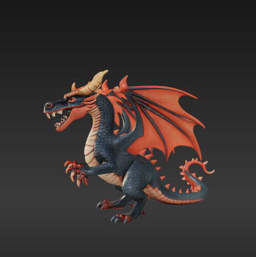 Evil Dragon 3D model