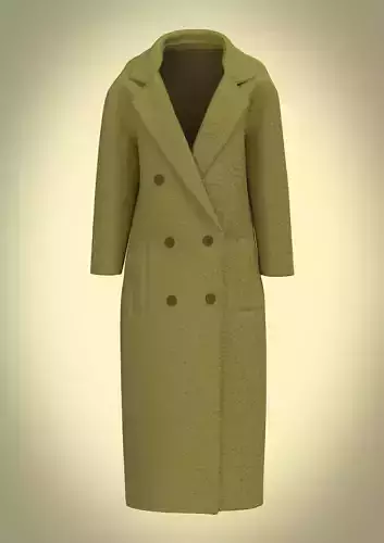 Long soft touch coat