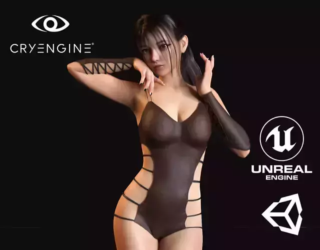 Beautiful Teen - Game Ready