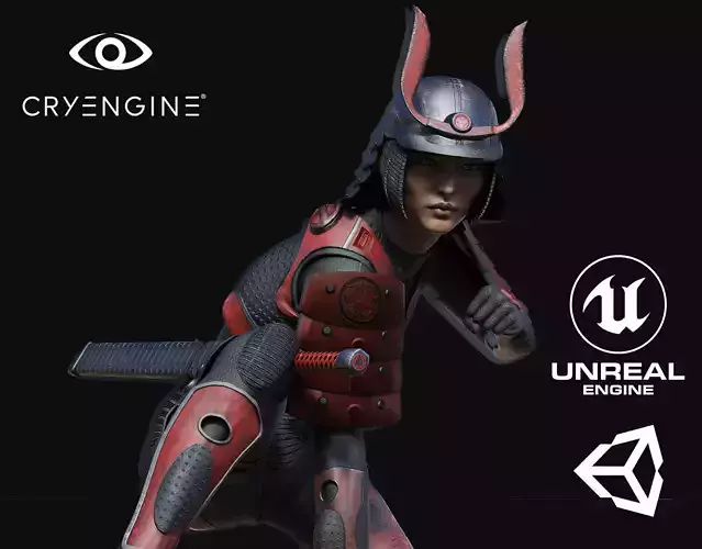 Samurai Teen - Game Ready