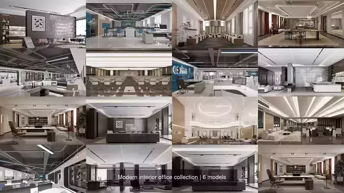 Modern interior office collection