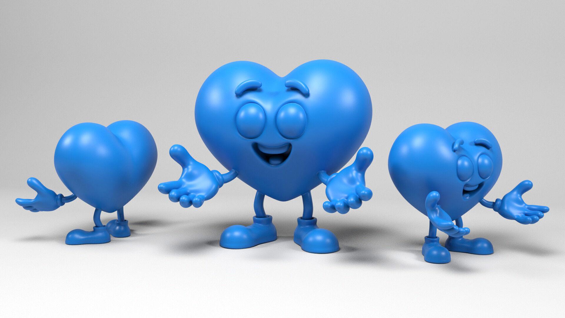 Funny heart 3D print model_5