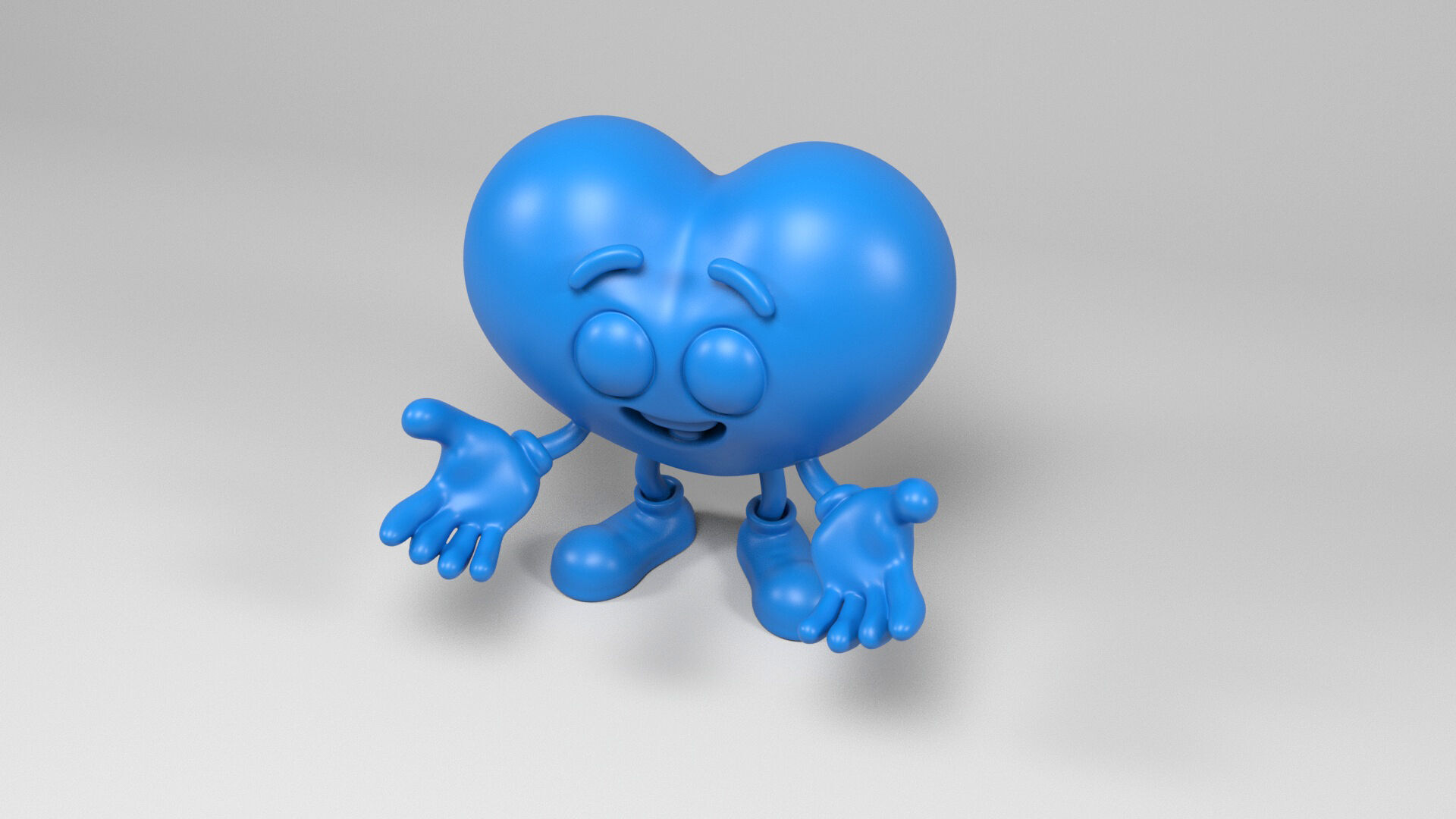Funny heart 3D print model_9
