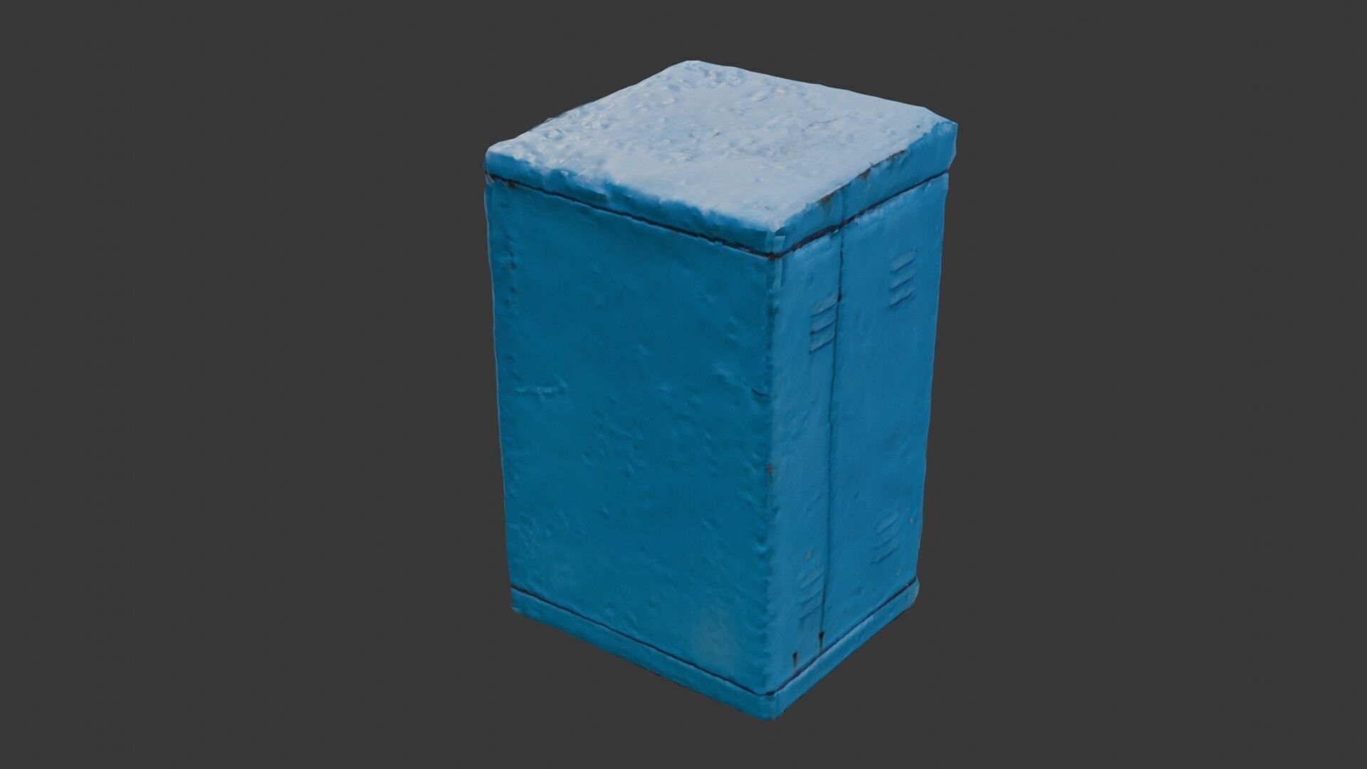 Scanned Old Electrical Box  Low Poly 3D Model Low-poly 3D model_5