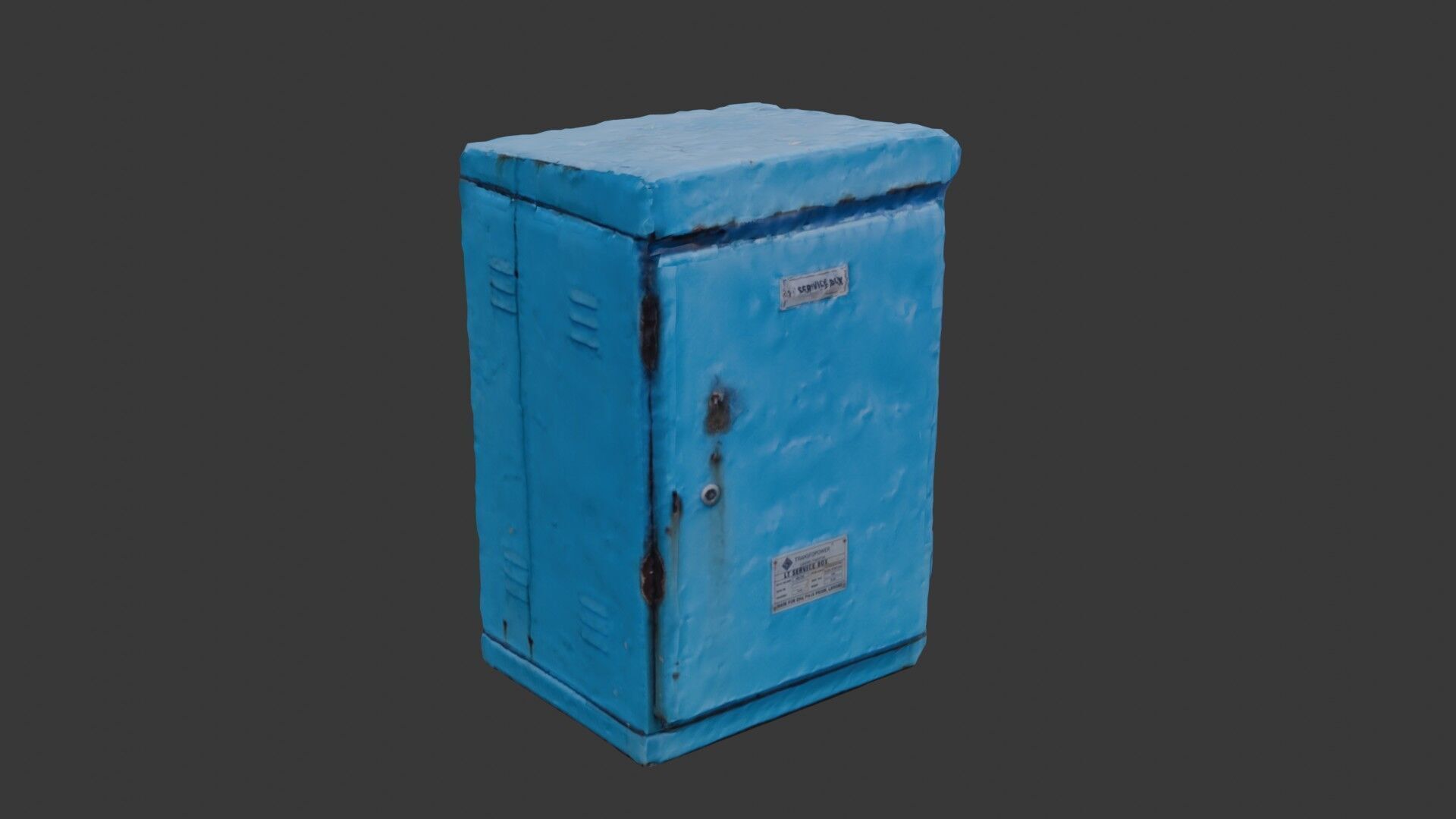 Scanned Old Electrical Box  Low Poly 3D Model Low-poly 3D model_4
