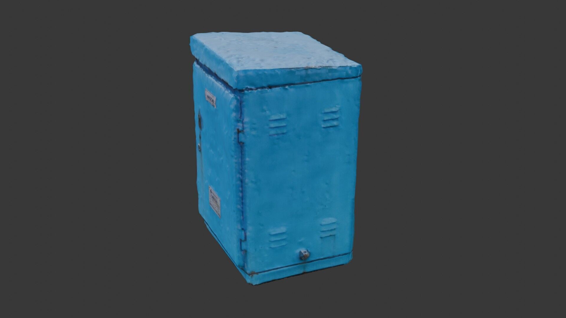 Scanned Old Electrical Box  Low Poly 3D Model Low-poly 3D model_7