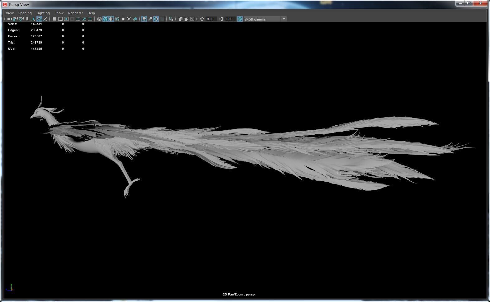phoenix Undead bird phoenix 3D model_6