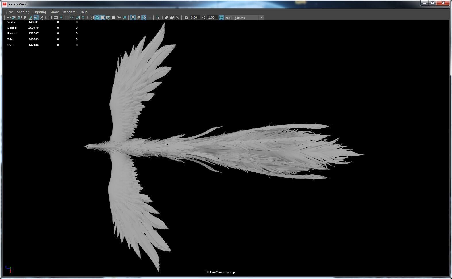 phoenix Undead bird phoenix 3D model_5