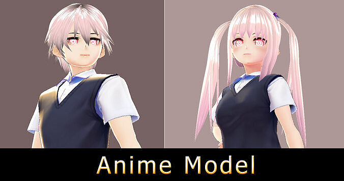 Anime Character - Quinn-Theon 3D model
