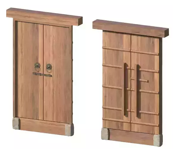 Chinese style retro other doors  old wood Chinese style